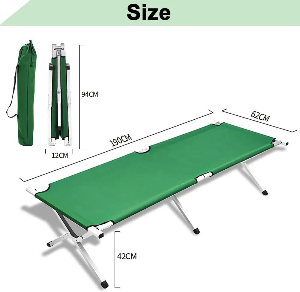 Foldable camping bed