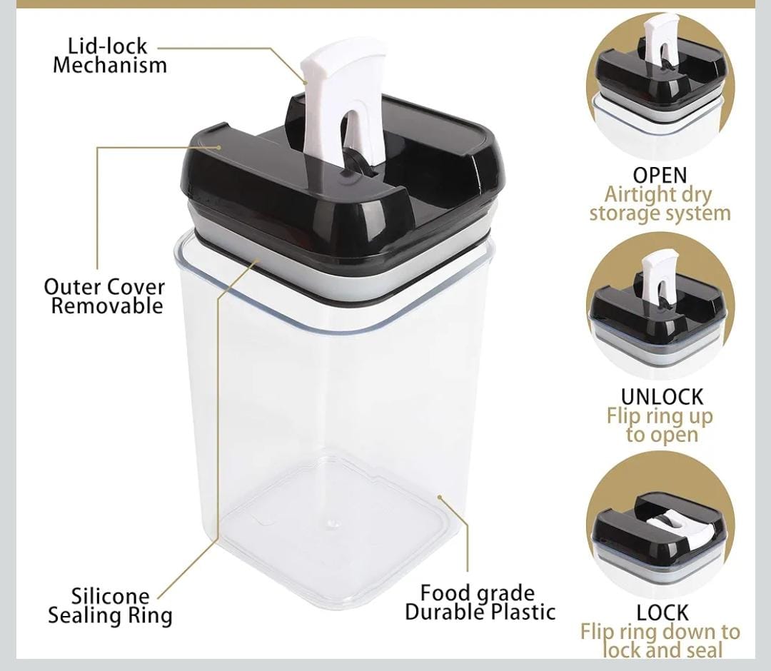 7 pcs airtight food storage containers