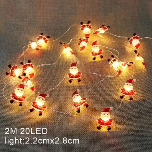 2M battery operated Santa light
