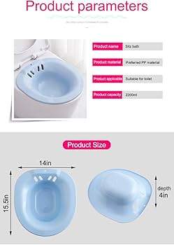 Postpartum Sitz Bath Basin with Hand Pump
