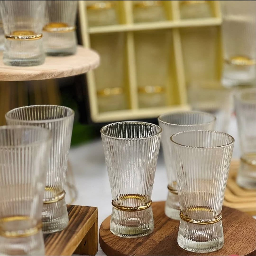 Nexus Luxe 6-Piece Hiball Glass Set 320 ml fusion of elegance and functionality