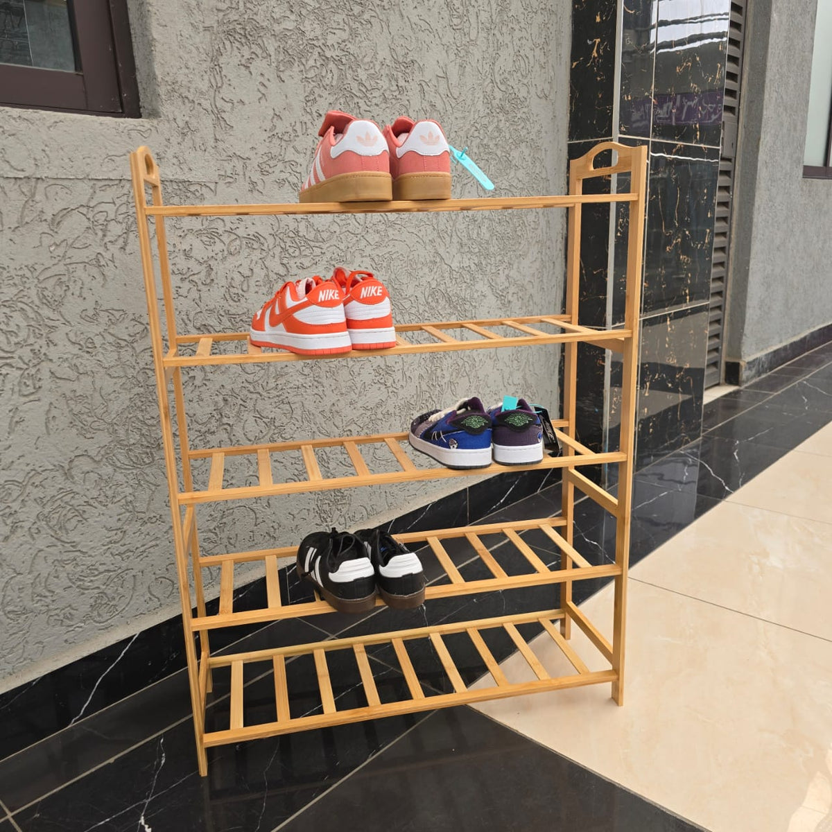Bamboo Shoe Rack 5 layer