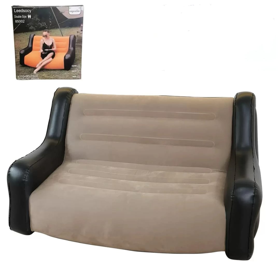 Inflatable Modern 2 seater Sofa with Armrests & FREE PUMP for Indoor & outdoor use