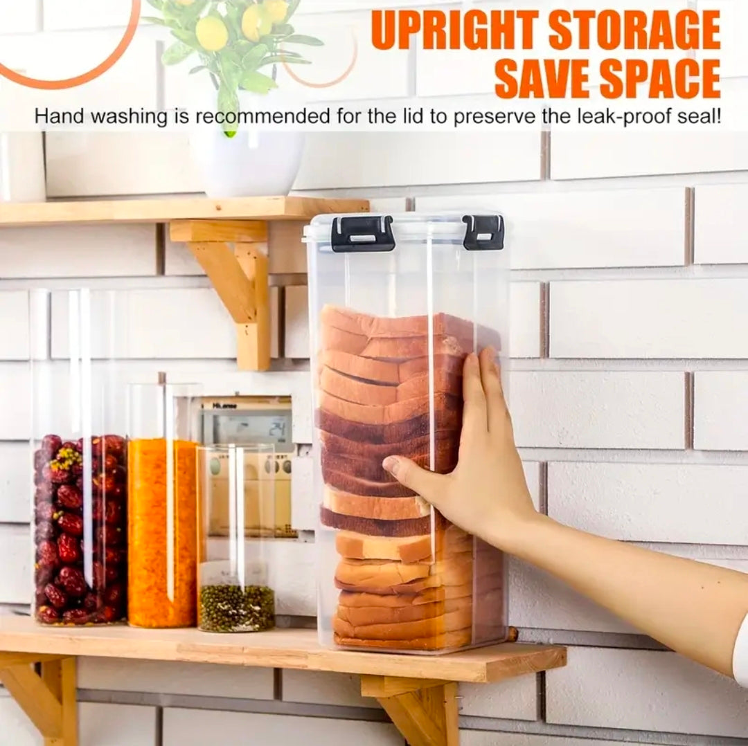 Bread storage container with a Tray And Airtight Lid