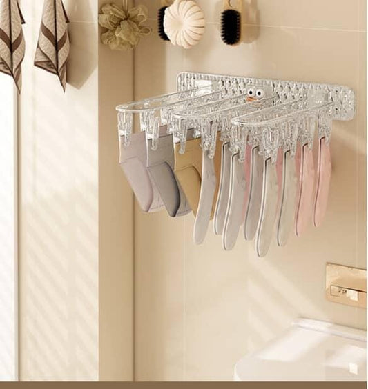 24 clip Multifunction Wall Folding Cloth Hanger