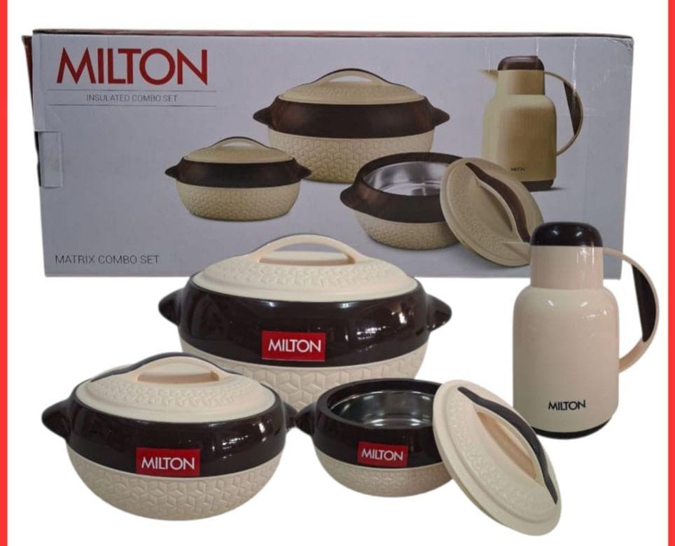 PLASTIC  DESIGNER HOTPOT  MILTON - MATRIX COMBO SET