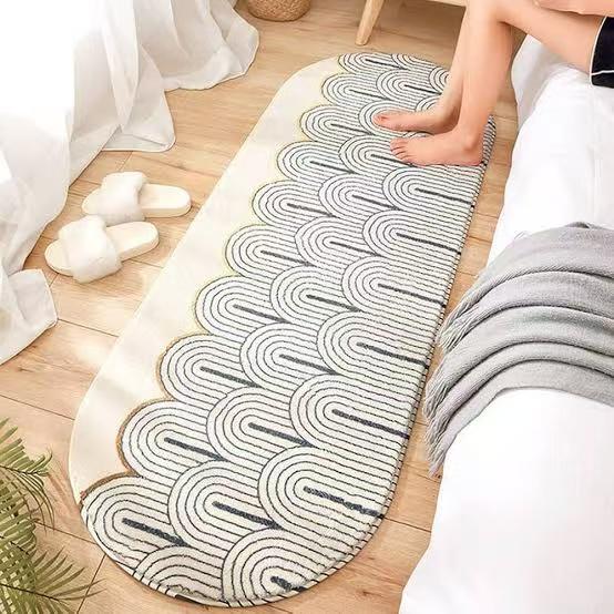 Oval Bedside Mat – Soft and Cozy Floor Rug 60 × 180 cm