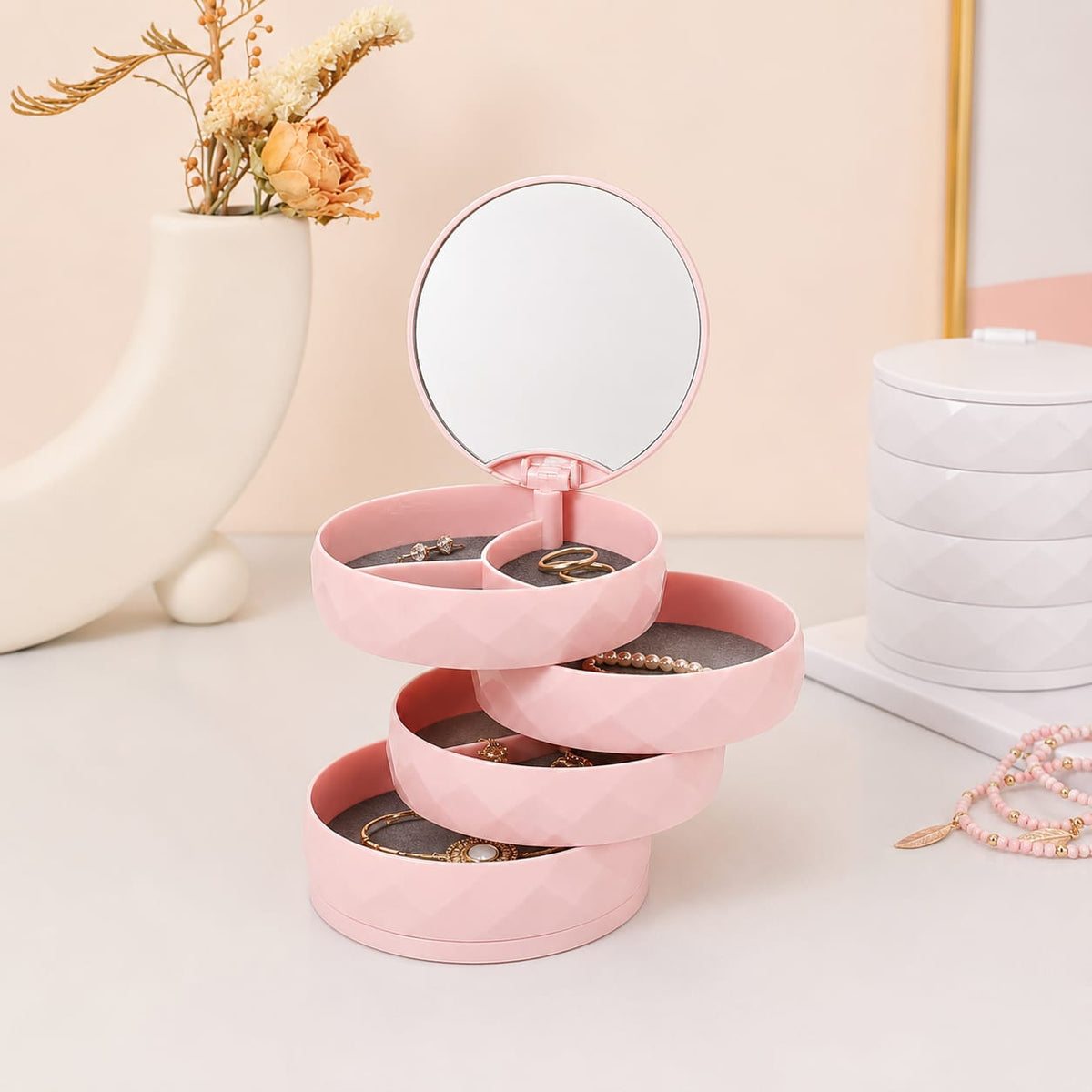 Diamond Pattern Rotating Makeup