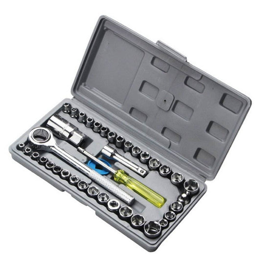 Ultimate Home Repair Solution All-in-One 40-Pack Socket Tool Wrench Set