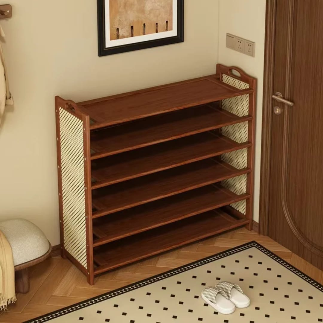 6 Layer Bamboo shoe rack