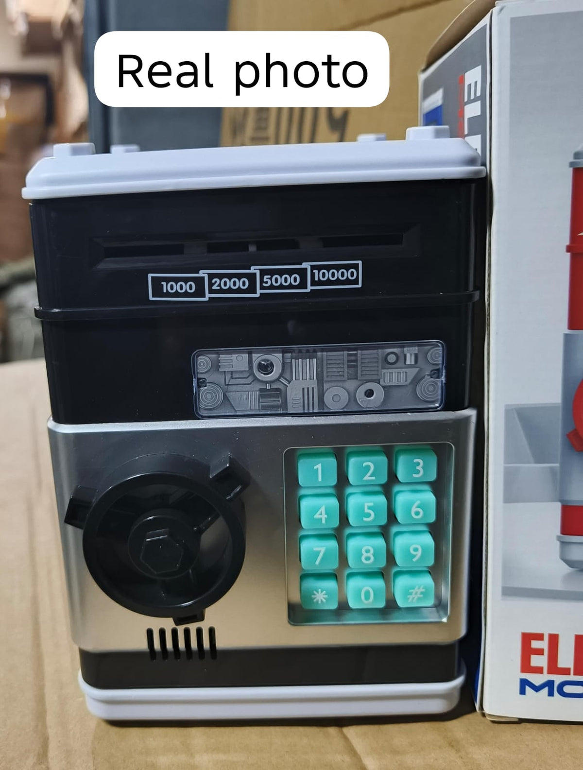 Electronic kids piggy bank