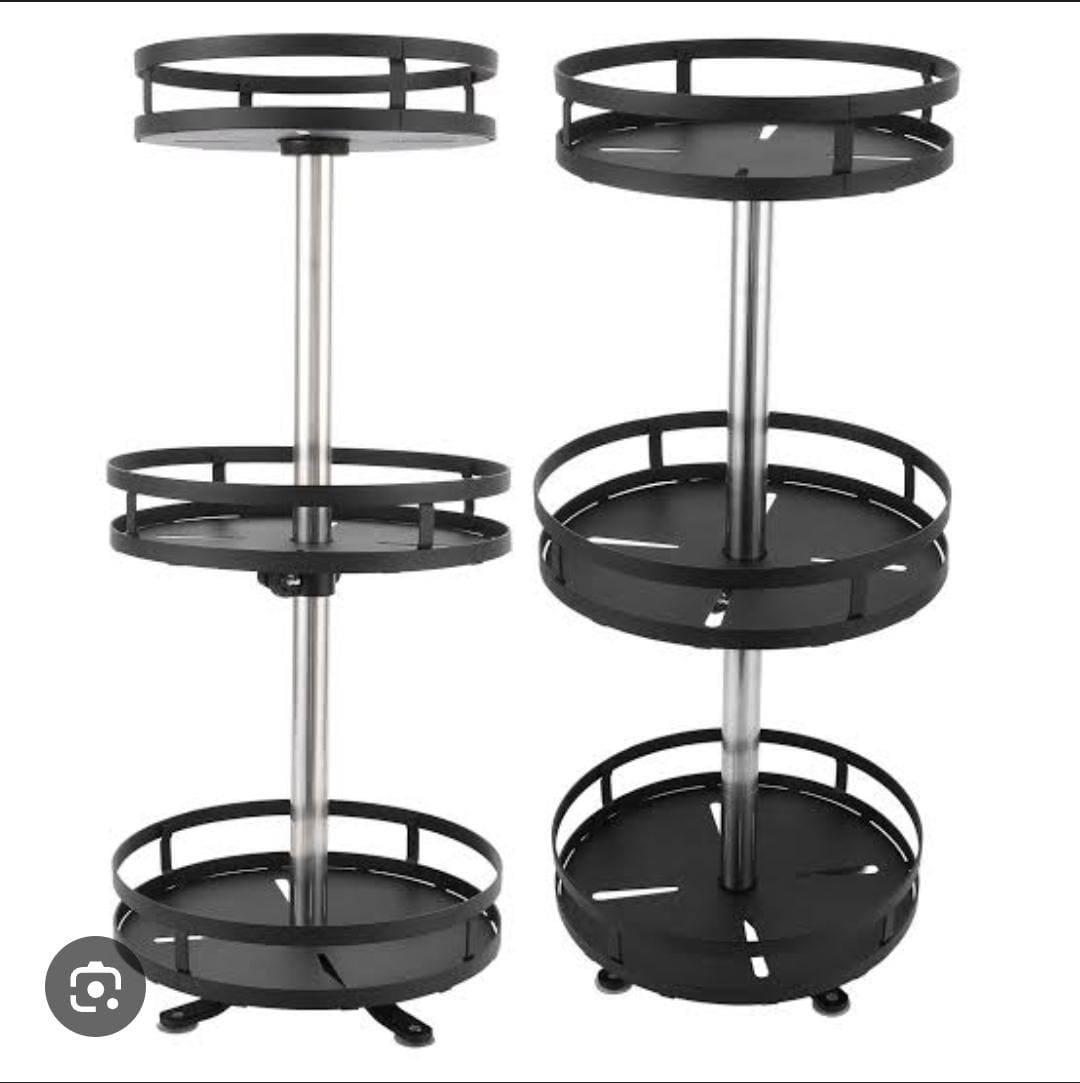 multifunctional 3 Tier rotating shelving