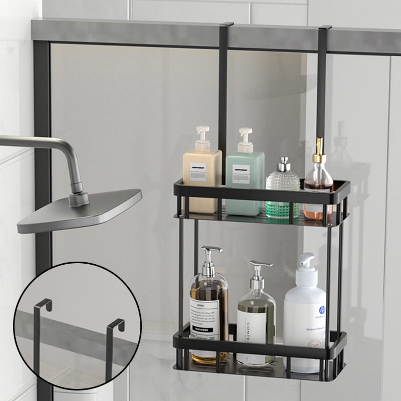 Bathroom Door Hanging Storage Rack two tier
