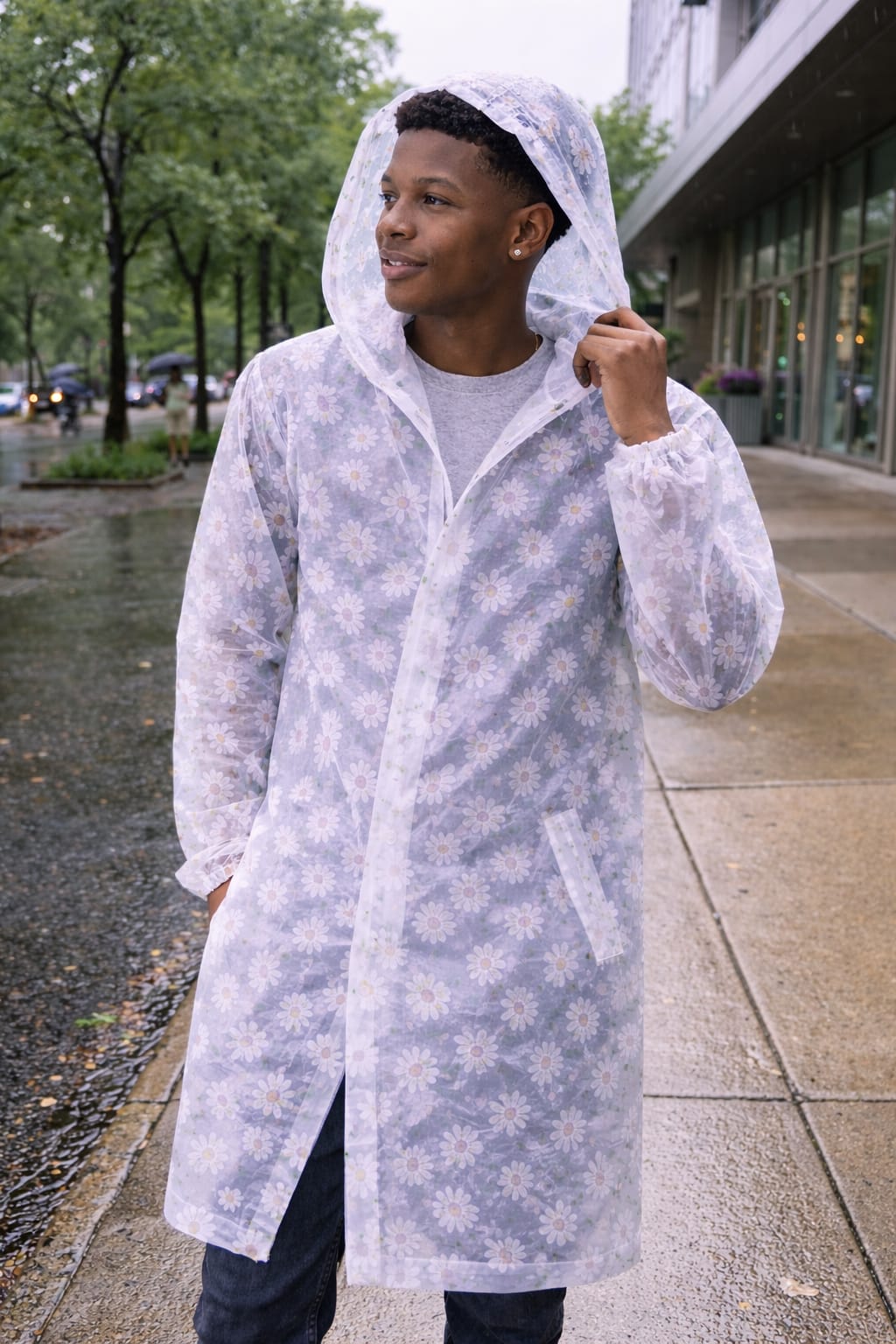 Full print/ floral rain coats for both kids & adults