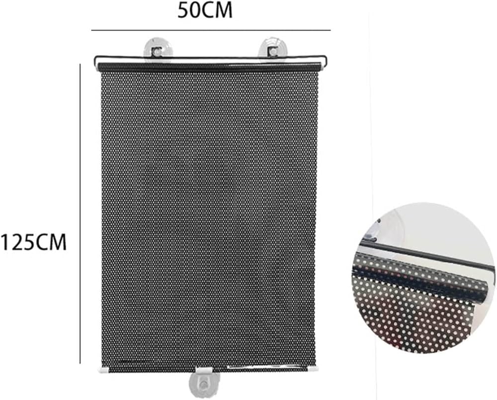 Retracting black out window blinds