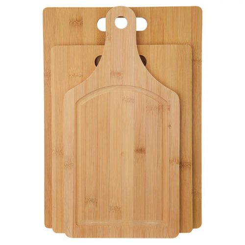 3 in 1 Wooden bamboo Cutting Board Kitchen Cutting Board with Handle Solid Wood Food Board Pizza Bread Fruit Can Hang Cutting Board