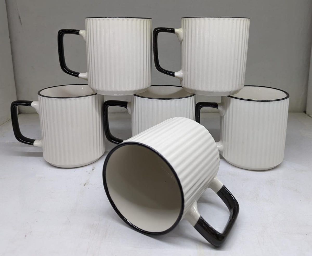 White n black Ceramic cups