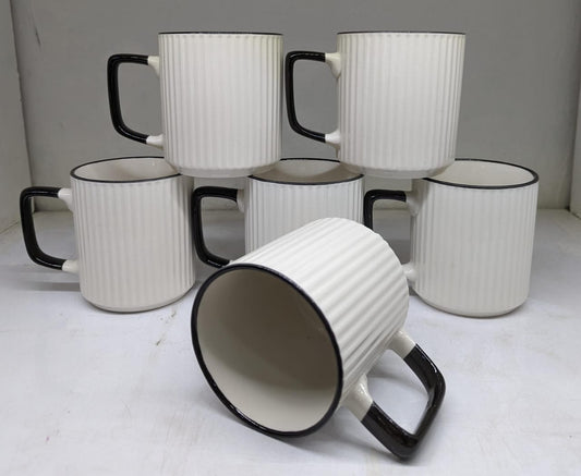 White n black Ceramic cups