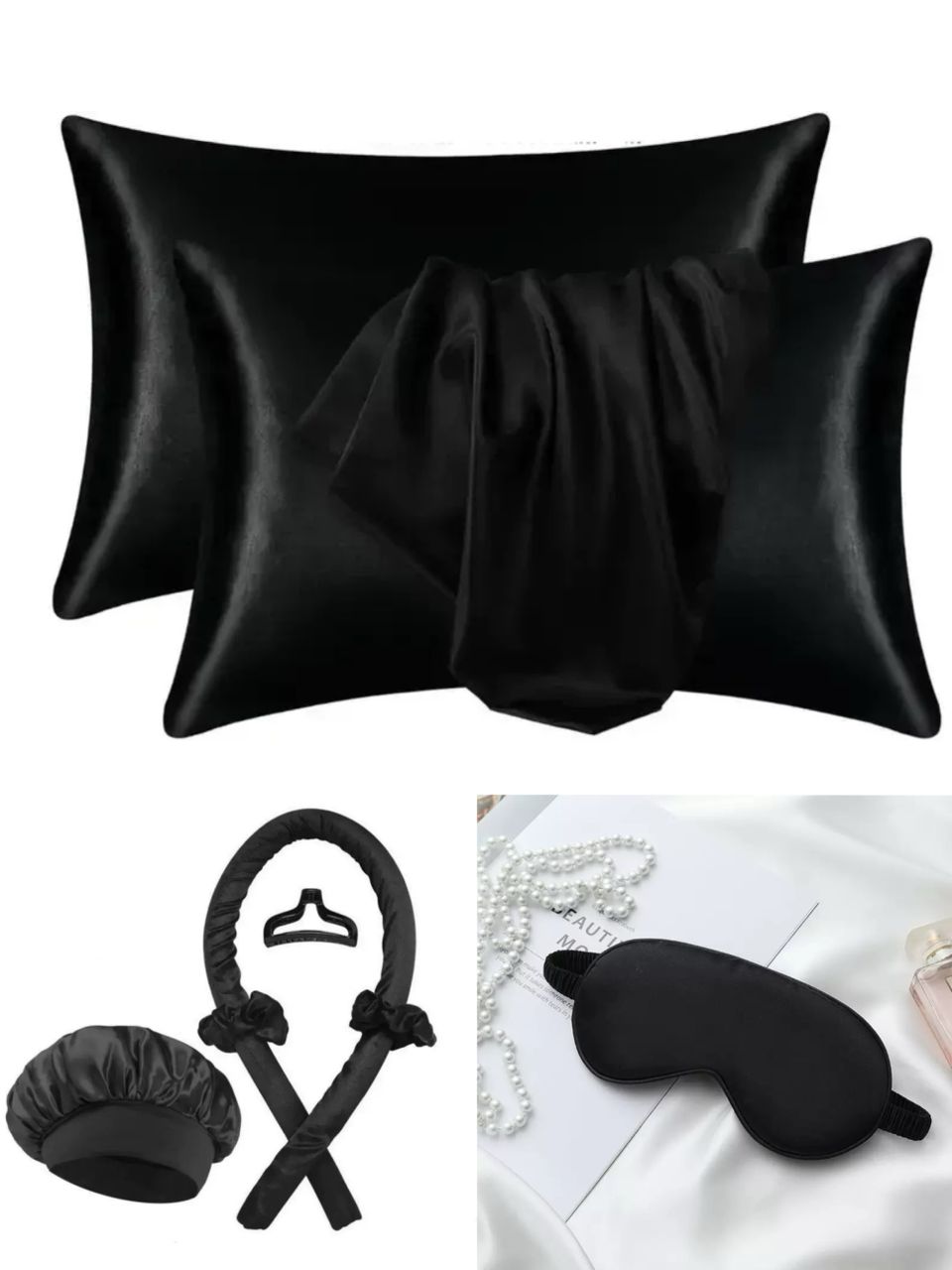 7 in 1 Ladies sleeping silk night set