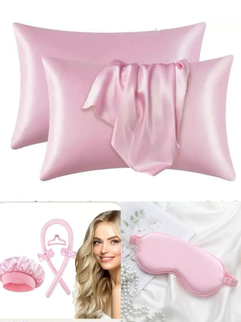 7 in 1 Ladies sleeping silk night set