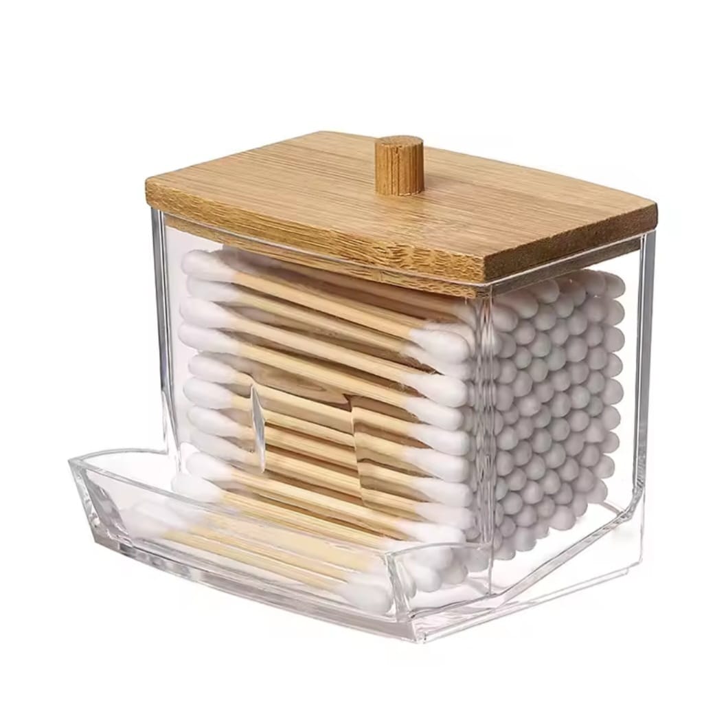 Cotton swab dispenser.