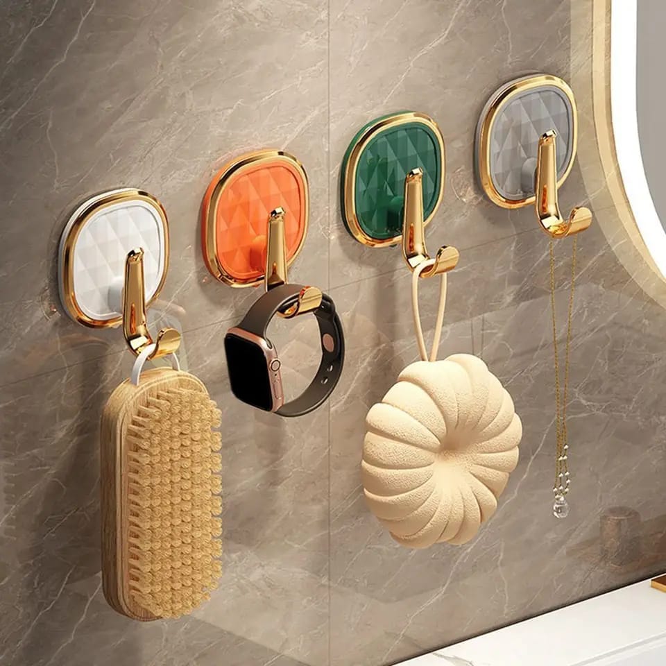 2pcs Luxury punch free multifunctional wall hooks