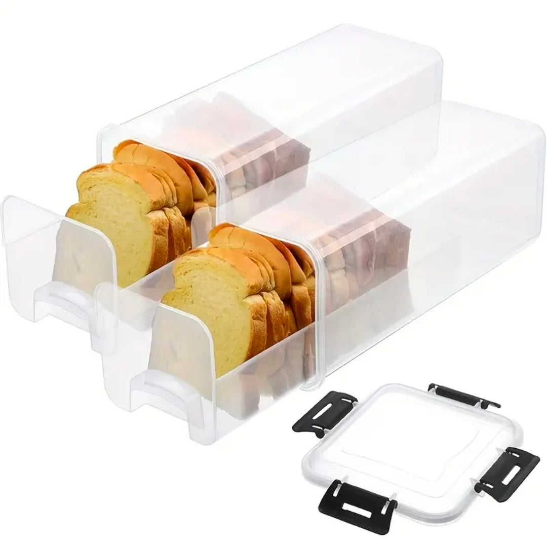 Bread storage container with a Tray And Airtight Lid