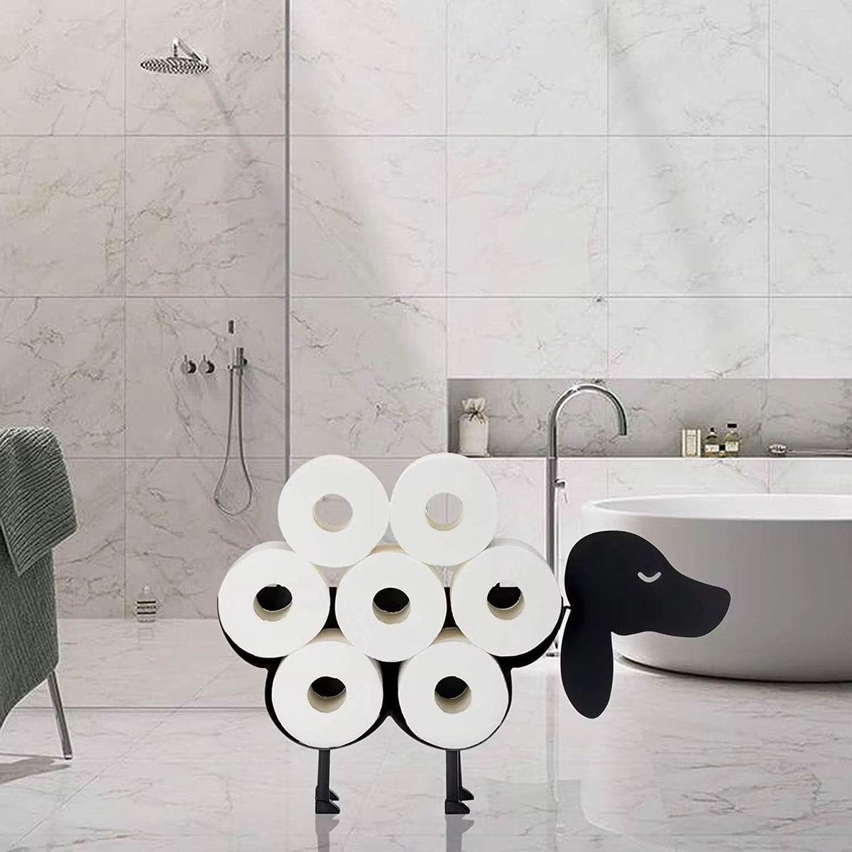 Creative Toilet Paper Holder – Metallic Finish