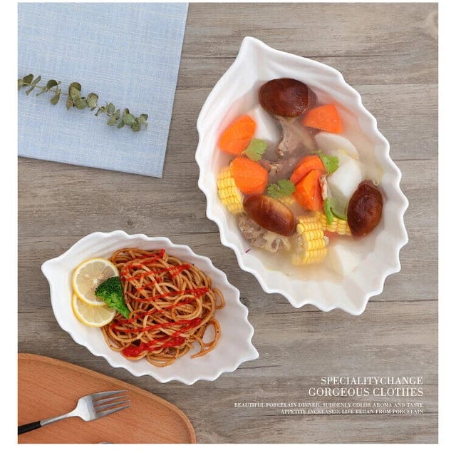 5 in 1Leaf shaped bowls