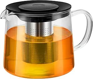 Glass teapot with infuser