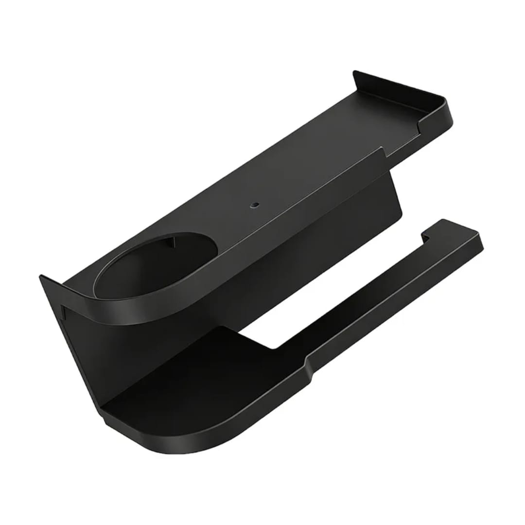 PLASTIC Wall-mounted toilet paper holder with shelf