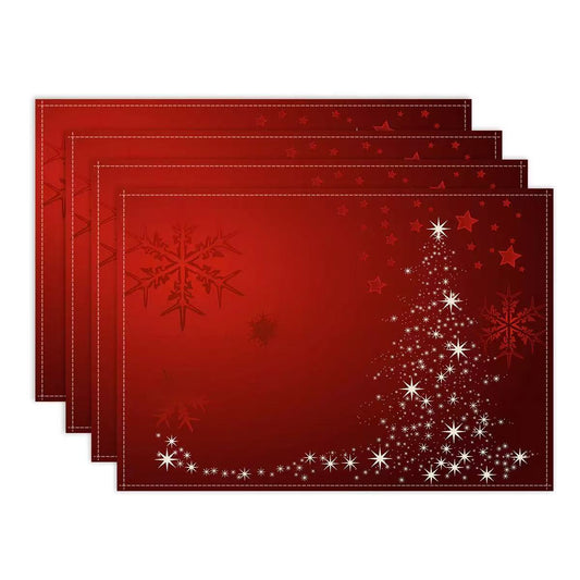 1pc Christmas Placemats For Dining Table Table