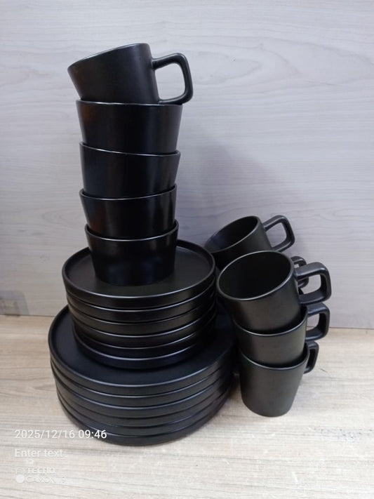 24pcs ceramic marble dinner set