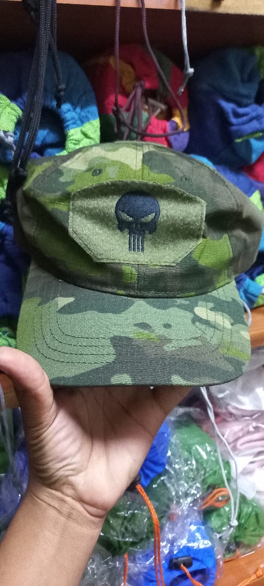 Camo Punisher Baseball Cap