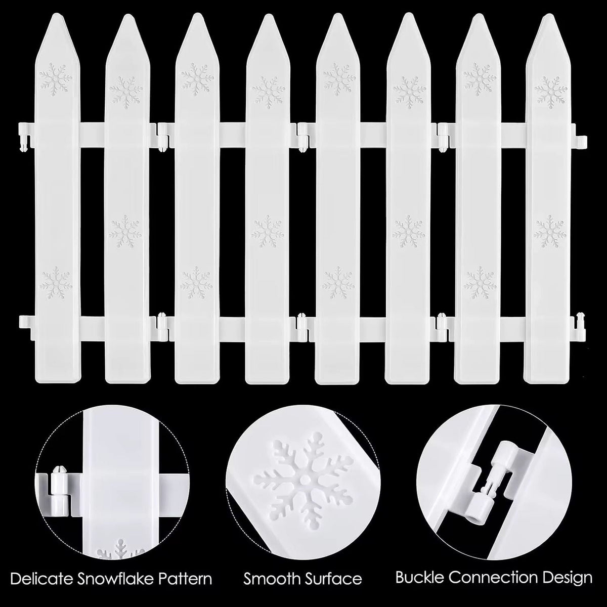 Christmas tree garden fence