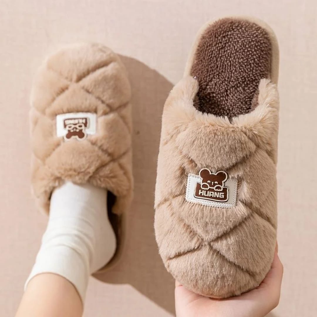 Autumn and Winter Non-slipIndoor/Outdoor Warm Cotton Home Slides