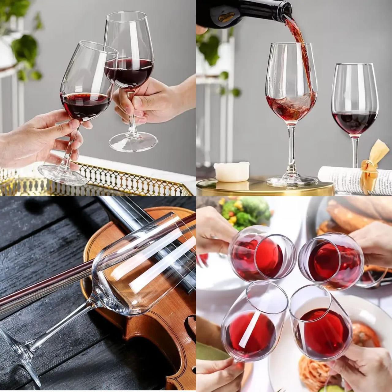 Set of 6 Wine Glasses(310ml)