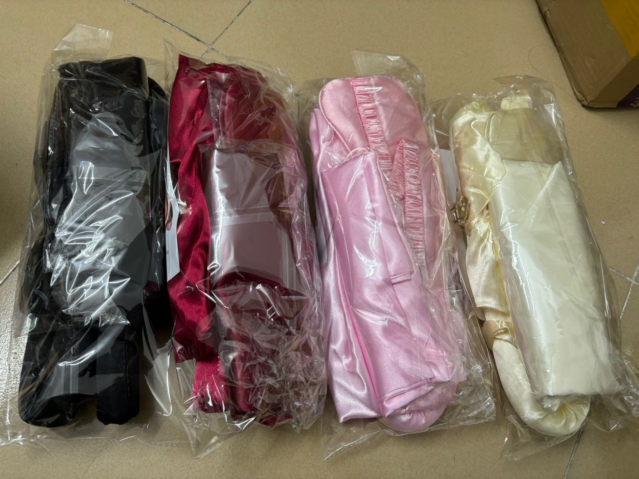 7 in 1 Ladies sleeping silk night set