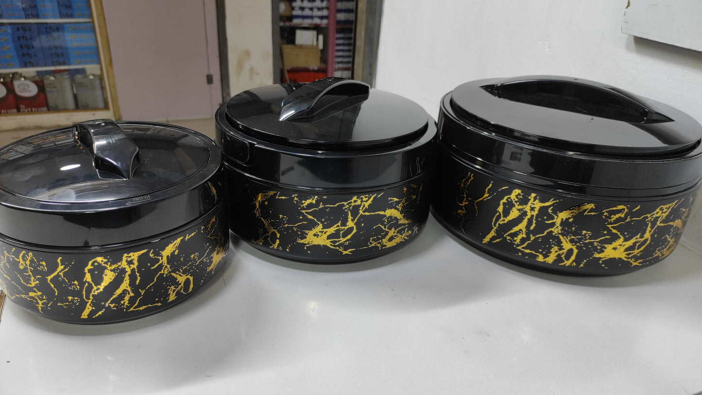 *Steel/Metal Stylish Nordic Hot pot to keep food warm with Handle
