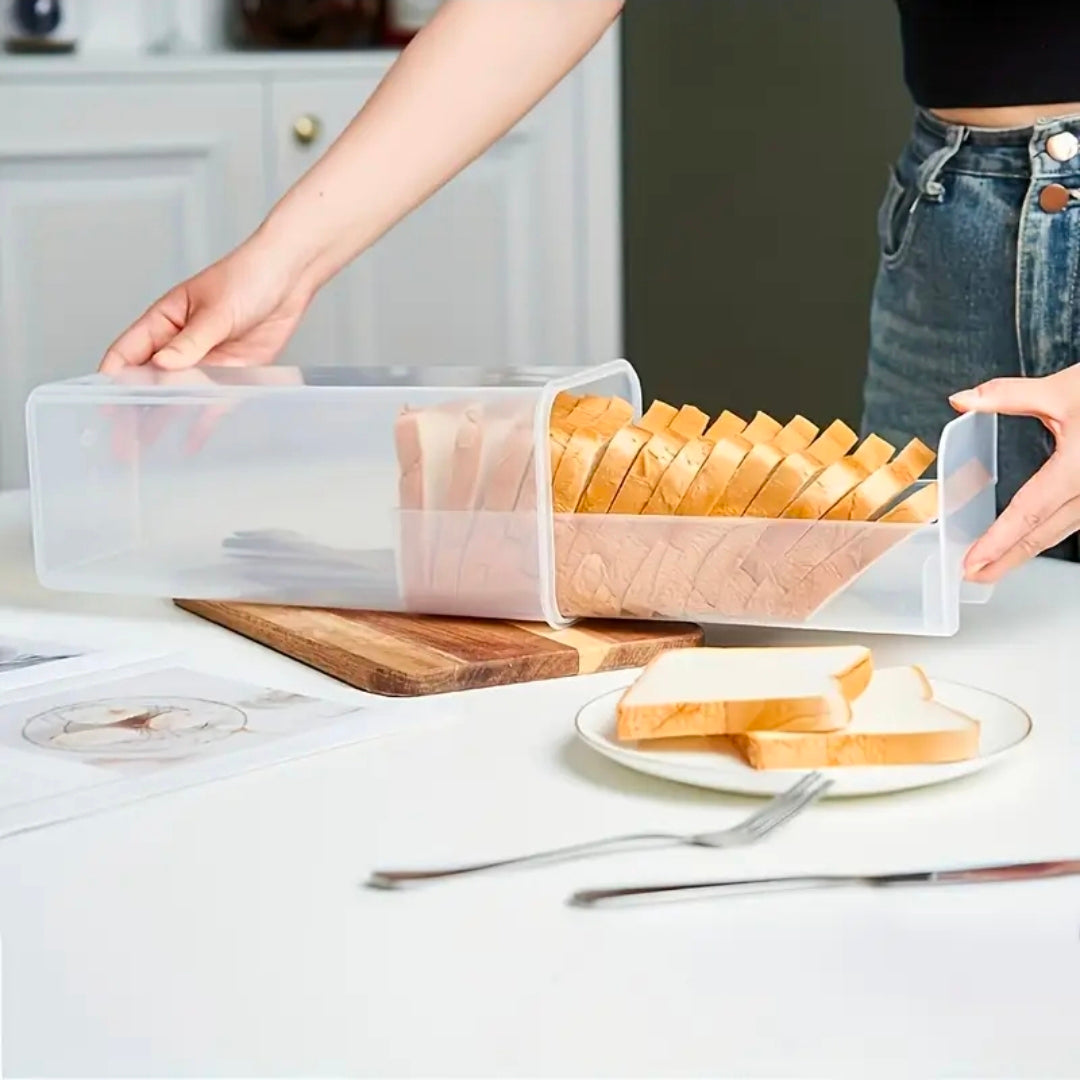 Bread storage container with a Tray And Airtight Lid