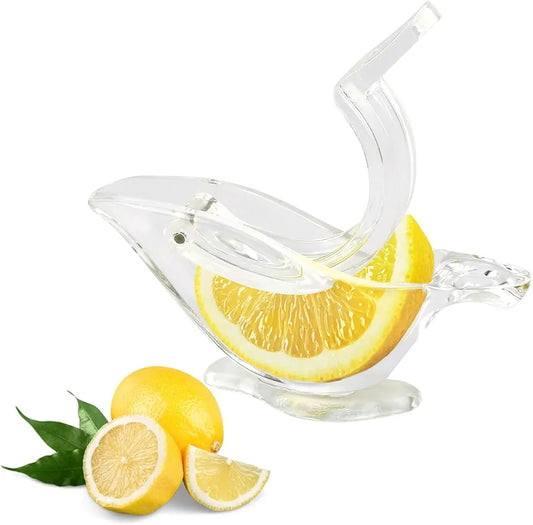 Acrylic bird-shaped manual lemon squeezer