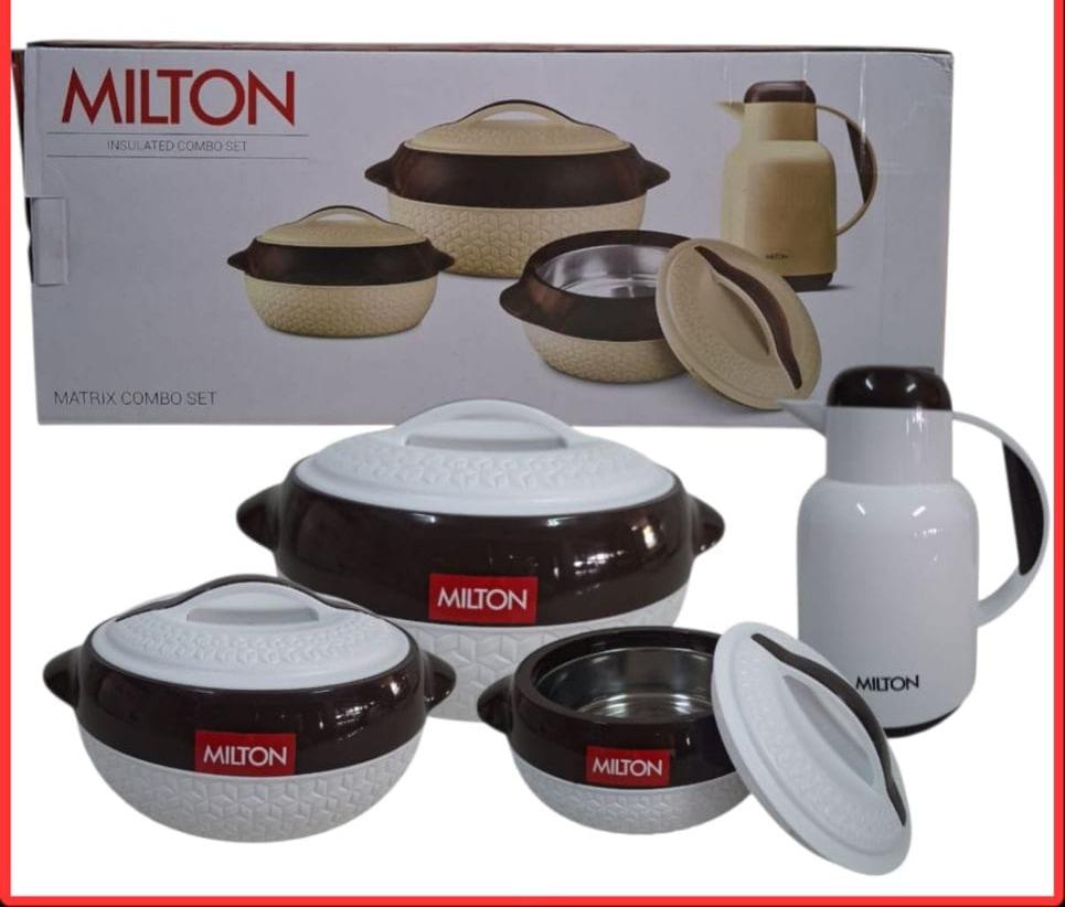 PLASTIC  DESIGNER HOTPOT  MILTON - MATRIX COMBO SET