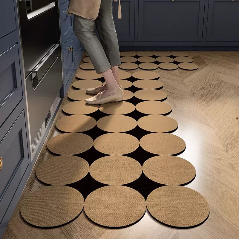 Big size,thick super absorbent modern kitchen mats. 2pc set.