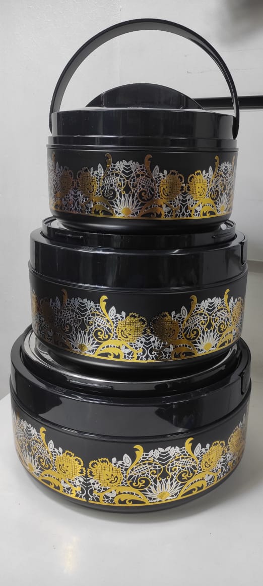 *Steel/Metal Stylish Nordic Hot pot to keep food warm with Handle