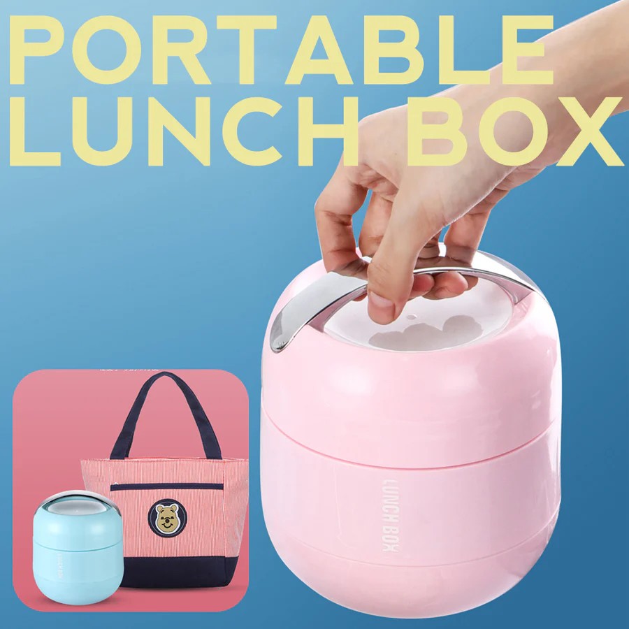 Stainless Steel Food portable lunch box 1000ml