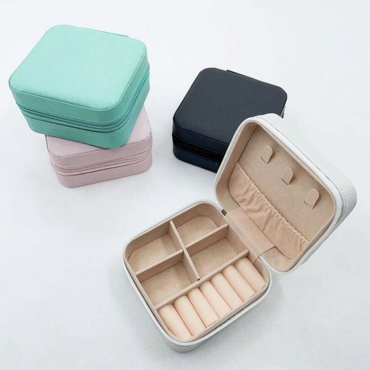 Portable Jewelry Travel Case Organizer/ Portable Mini Storage Boxes Display For Rings,Earrings, Necklaces etc