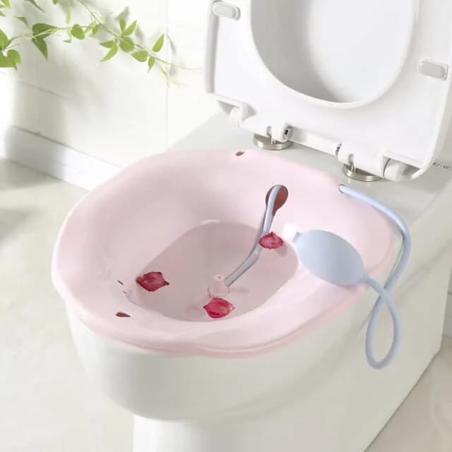 Postpartum Sitz Bath Basin with Hand Pump