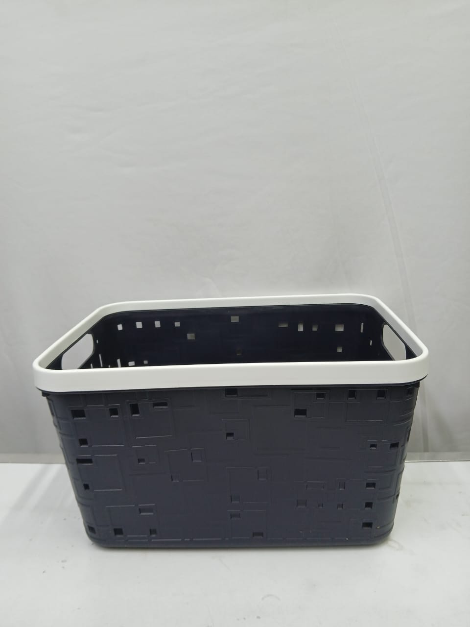 Large Binded Plastic storage basket