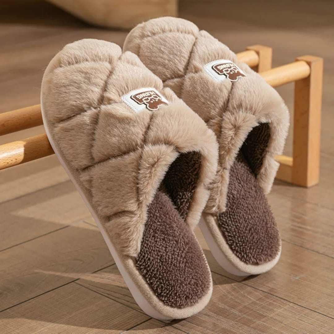 Autumn and Winter Non-slipIndoor/Outdoor Warm Cotton Home Slides