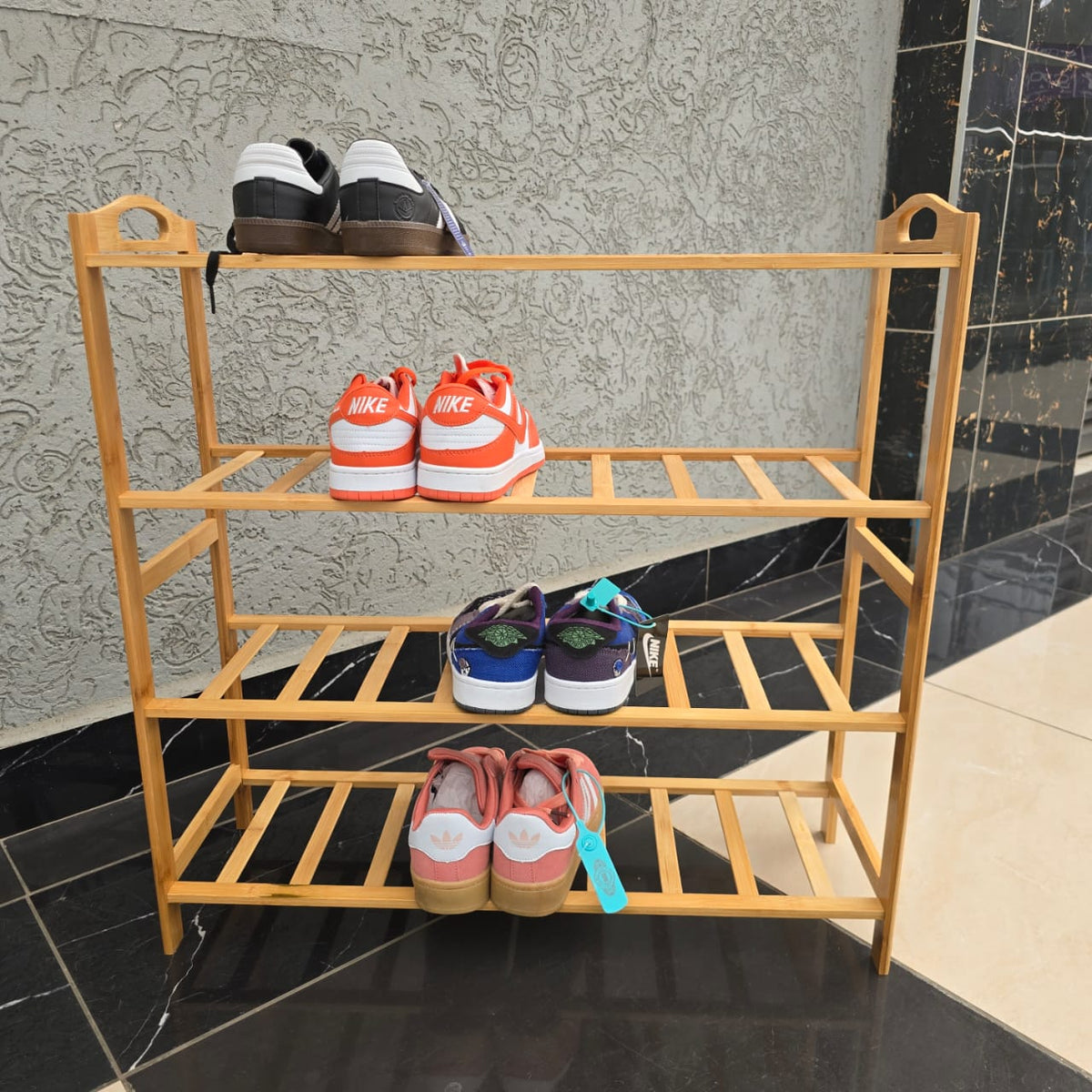 Bamboo Shoe Rack 4 layer